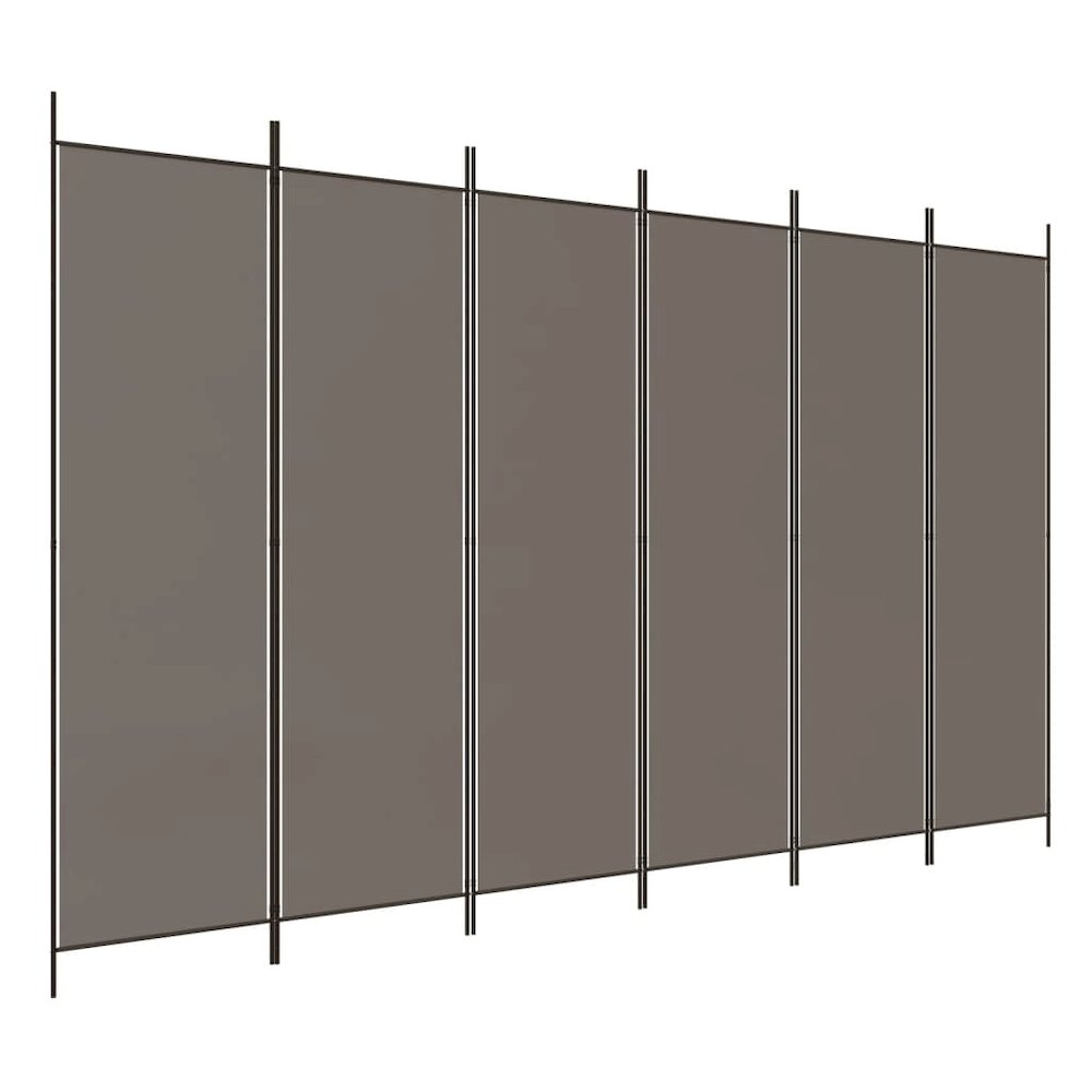 6-Panel Room Divider Anthracite 118.1"x78.7" Fabric. Picture 2