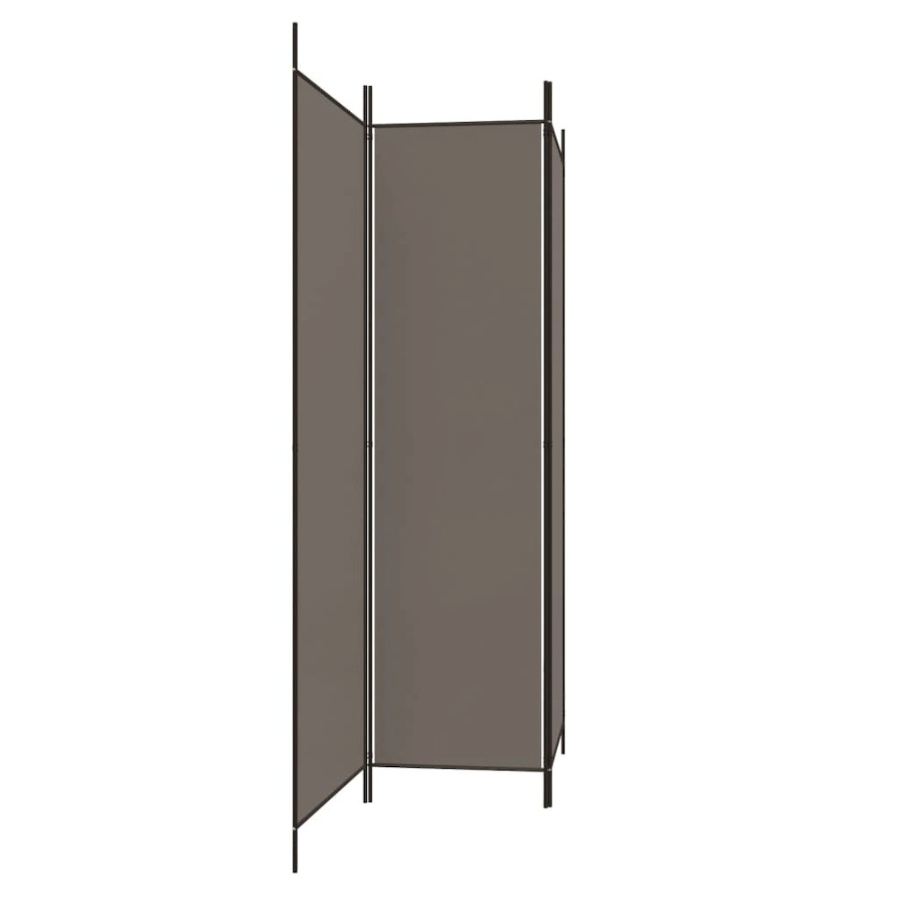 3-Panel Room Divider Anthracite 59.1"x86.6" Fabric. Picture 4