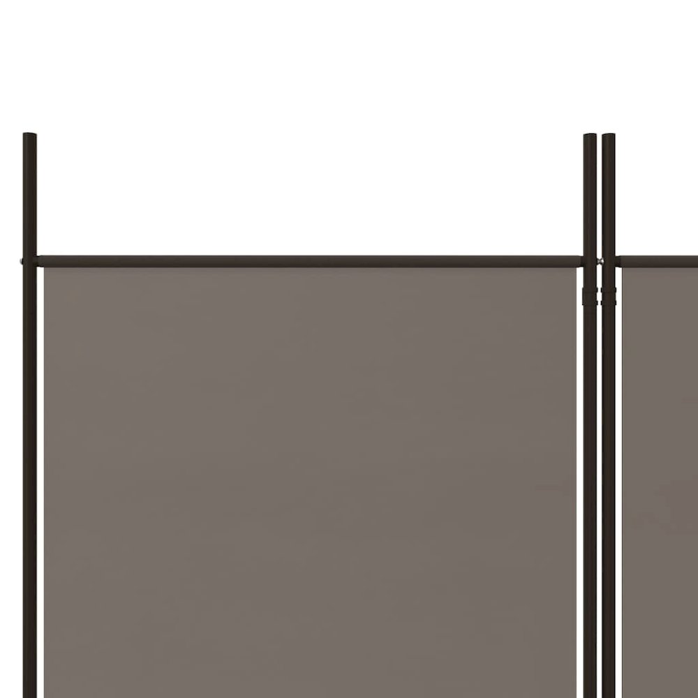 3-Panel Room Divider Anthracite 59.1"x86.6" Fabric. Picture 7