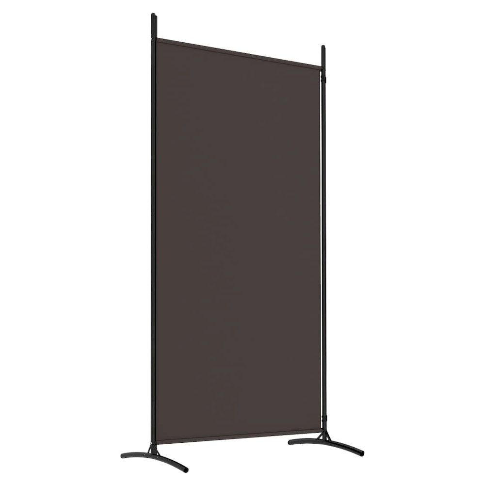 2-Panel Room Divider Brown 68.9"x70.9" Fabric. Picture 6