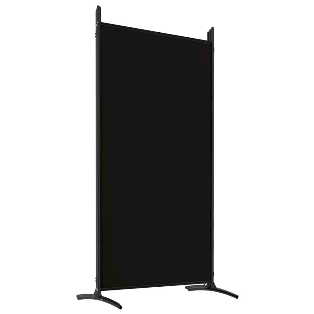 6-Panel Room Divider Black 204.7"x70.9" Fabric. Picture 6
