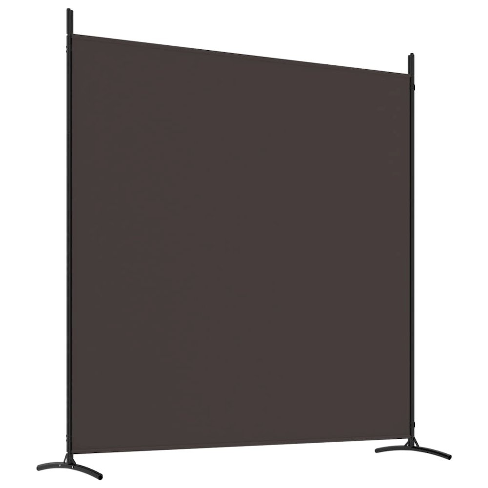 3-Panel Room Divider Brown 206.7"x70.9" Fabric. Picture 6