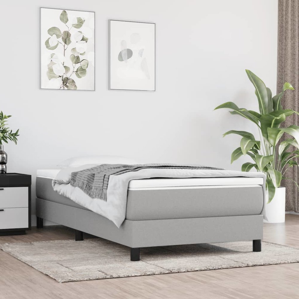 Bed Frame Light grey. Picture 1