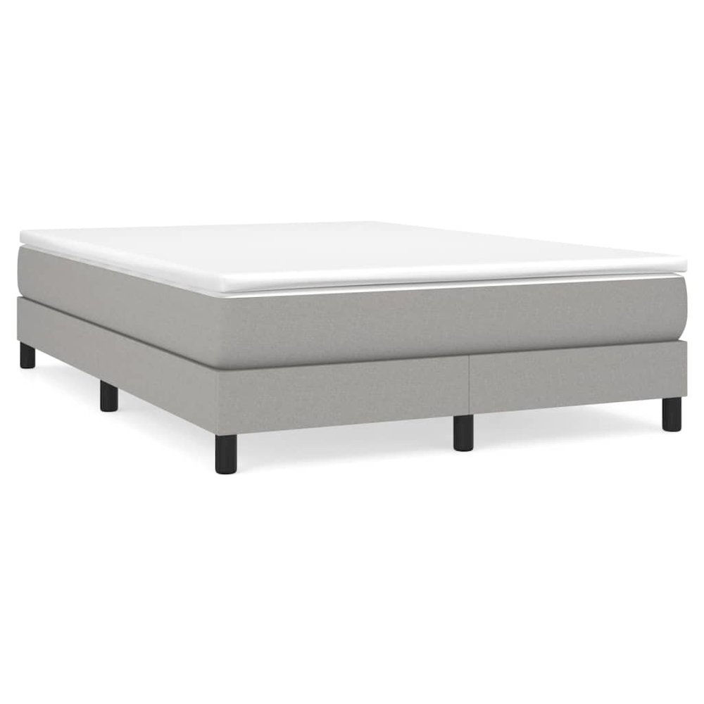 Bed Frame Light Grey. Picture 1