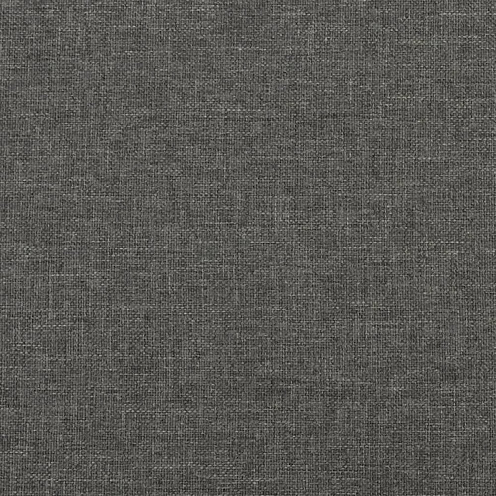 Bed Frame Dark Grey Fabric (100% polyester), plywood, engineered wood. Picture 8