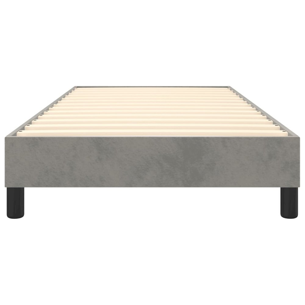 Bed Frame Light Gray. Picture 5
