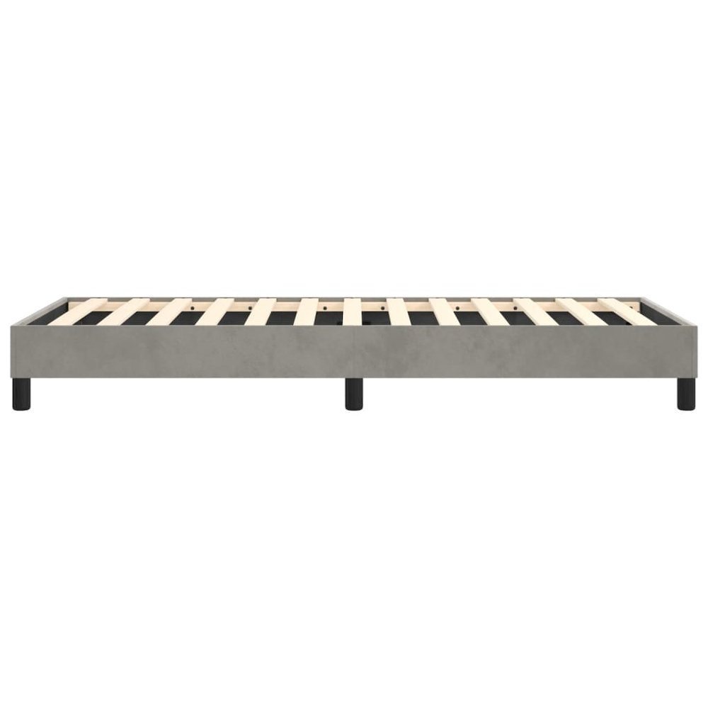 Bed Frame Light Gray. Picture 6