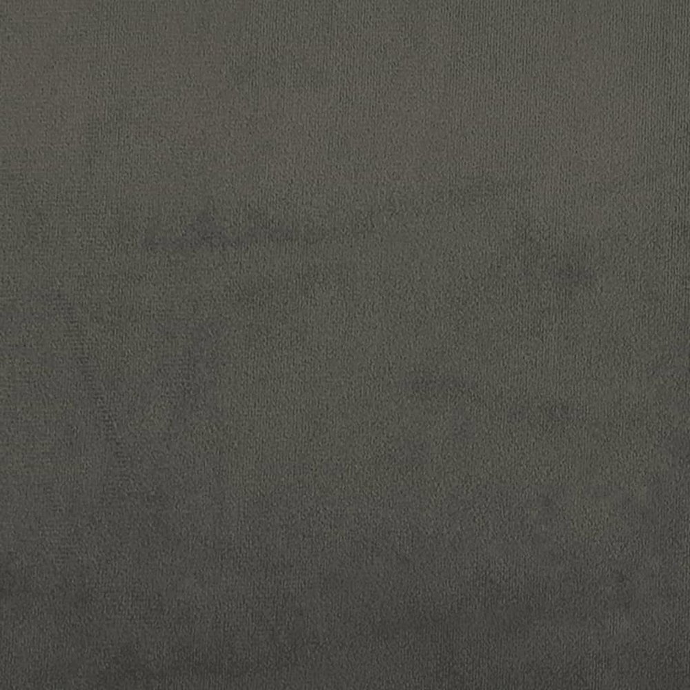 Bed Frame Dark Grey Velvet (100% polyester), plywood, engineered wood. Picture 8