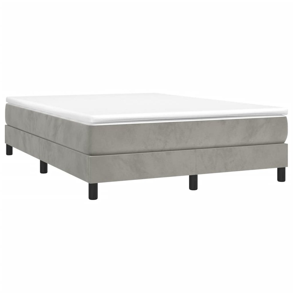 Bed Frame Light Gray. Picture 3