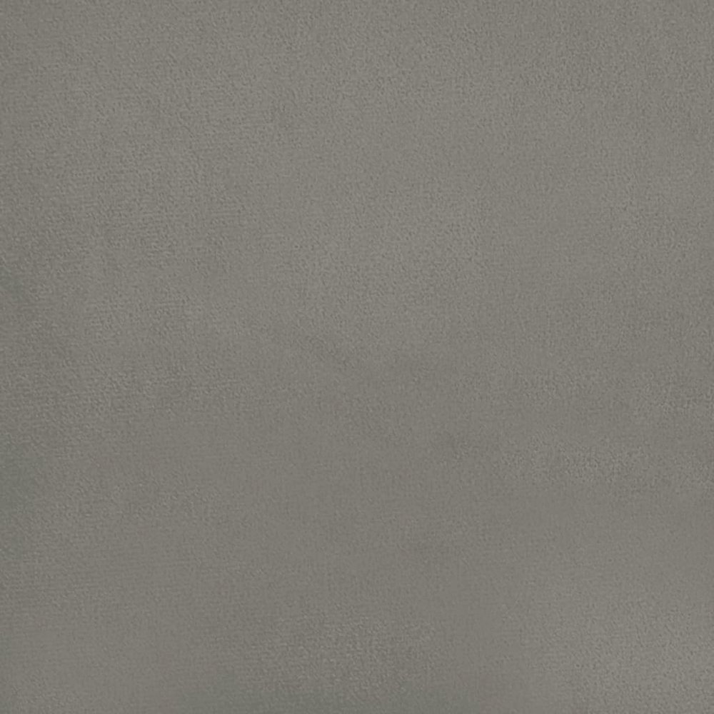 Bed Frame Light Grey Velvet, plywood, engineered wood King. Picture 8