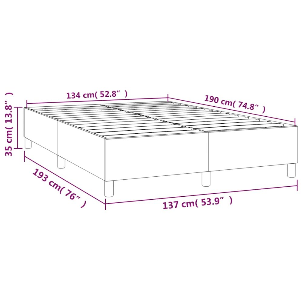 Bed Frame Light gray. Picture 9