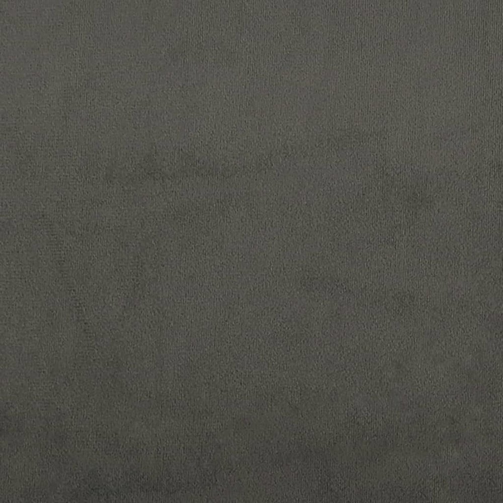 Bed Frame Dark Grey Velvet (100% polyester), plywood, engineered wood. Picture 8