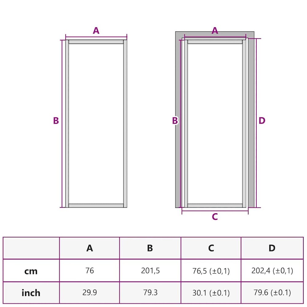 Interior Door 29.9"x79.3" Black ESG Glass and Aluminum. Picture 9