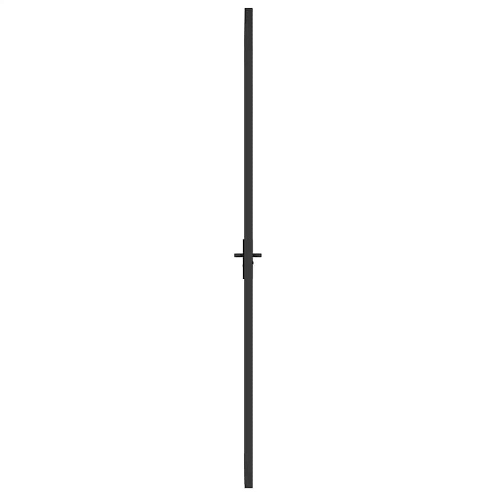 Interior Door 32.7"x79.3" Black ESG Glass and Aluminum. Picture 5
