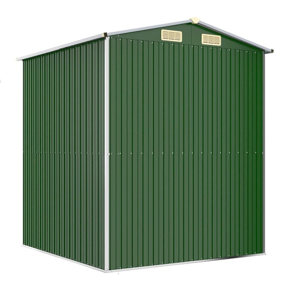 Garden Shed Green Galvanized Steel Large Garden Shed. Picture 6