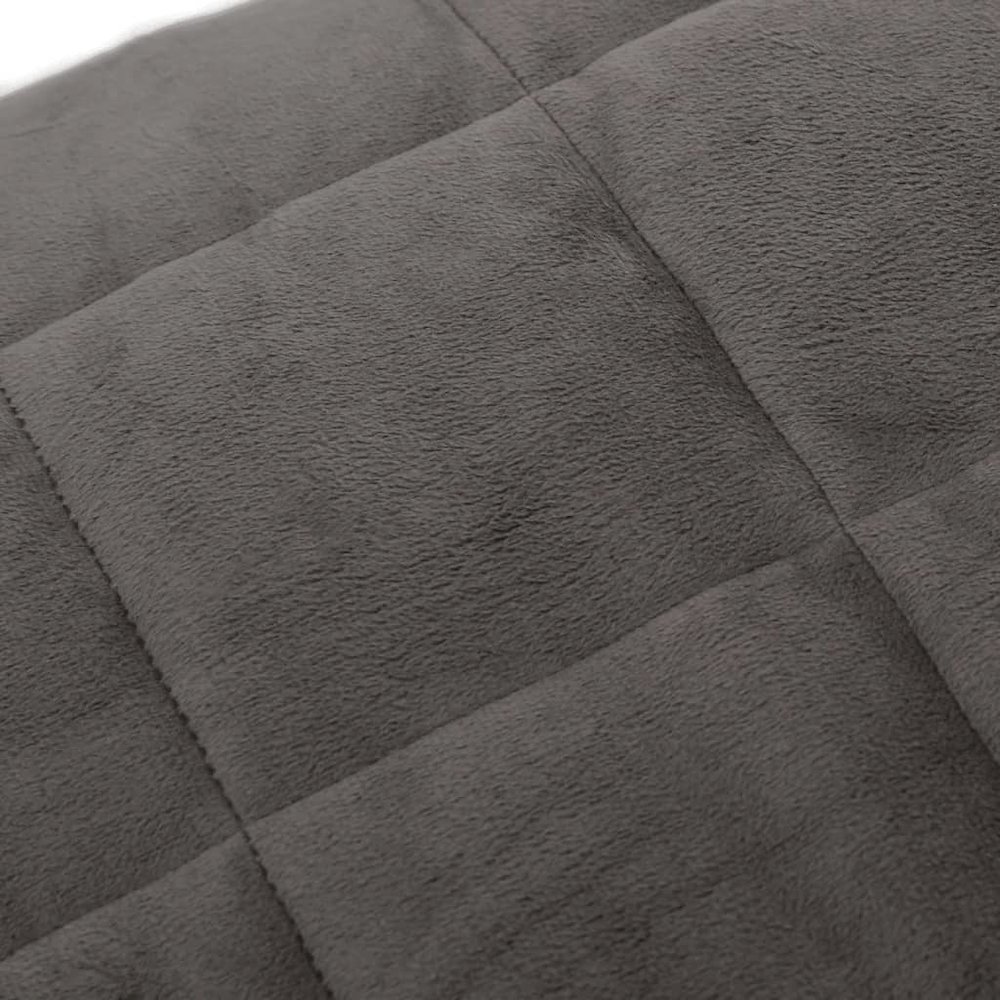 Weighted Blanket Grey 100% brushed polyester microfiber King Size. Picture 4
