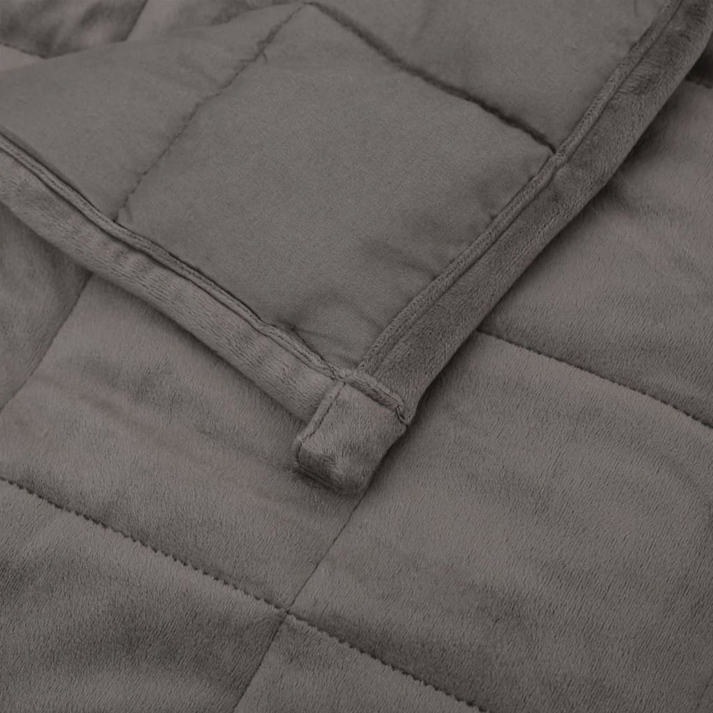 Weighted Blanket Grey 100% brushed polyester microfiber King Size. Picture 5
