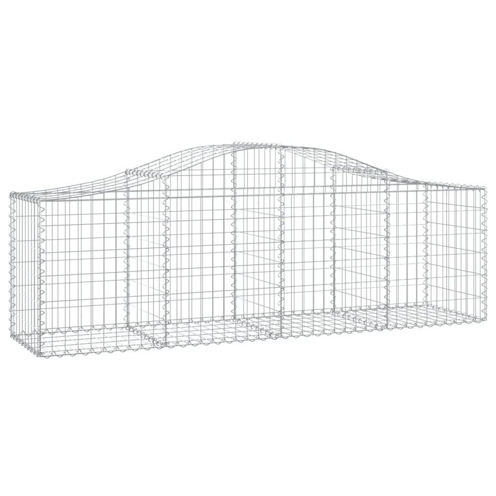 Gabion Basket Silver Galvanized iron Large Durable. Picture 1