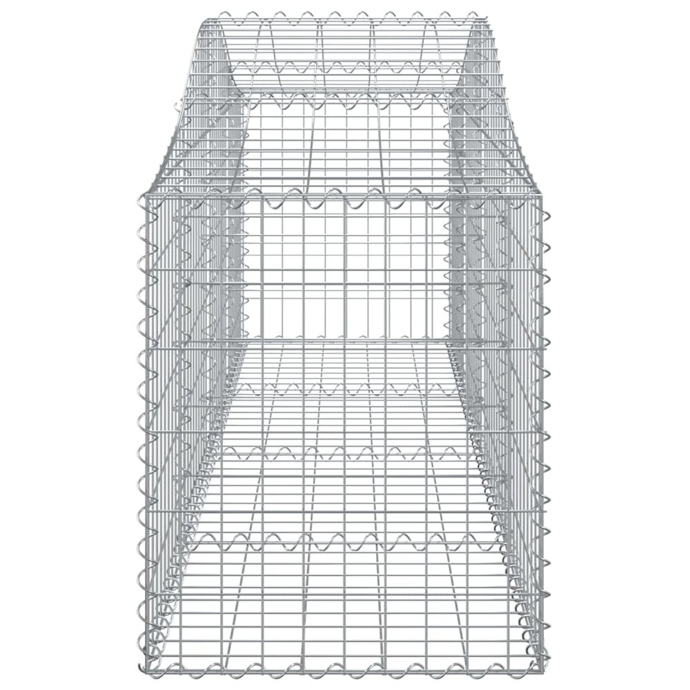 Gabion Basket Silver Galvanized iron Large Durable. Picture 3