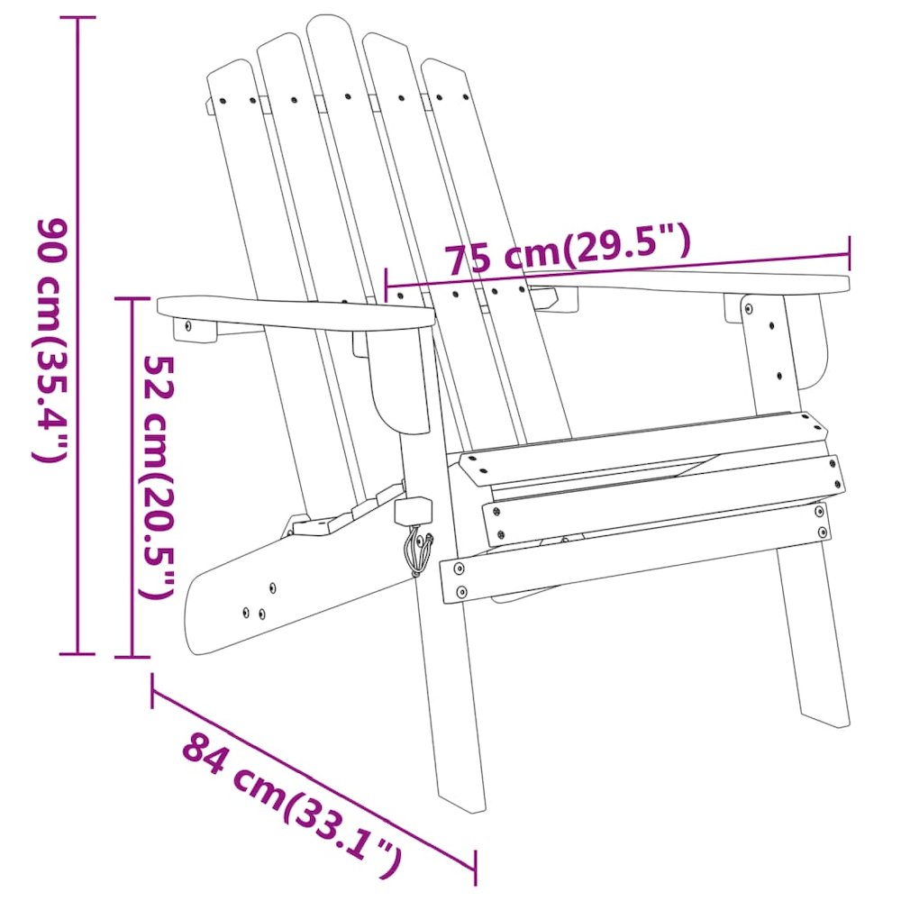 Garden Lounge Set Natural wood Solid Acacia wood Two Chairs. Picture 7