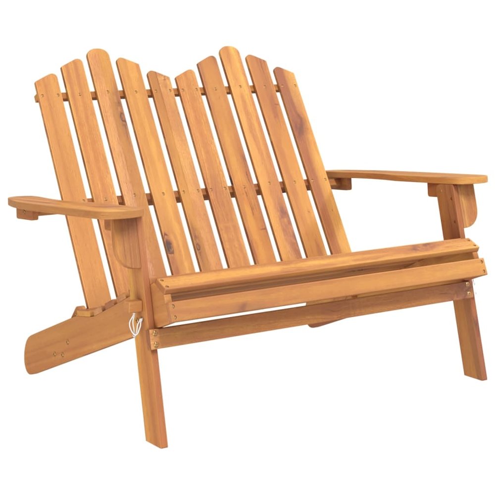 Garden Lounge Set Brown Solid Acacia Wood Medium Foldable. Picture 5