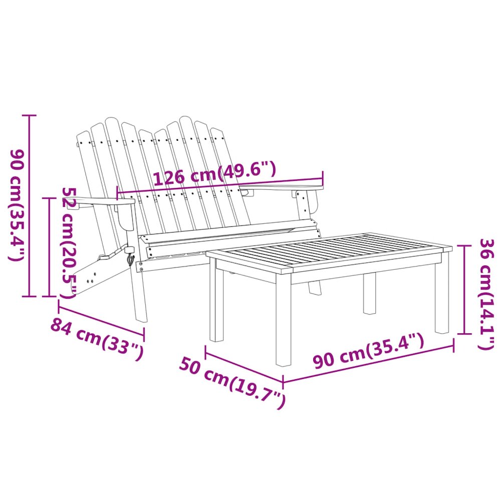 Garden Lounge Set Brown Solid Acacia Wood Medium Foldable. Picture 7