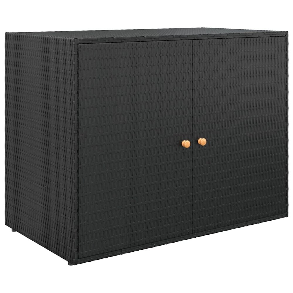 Garden Storage Cabinet Black. Picture 2