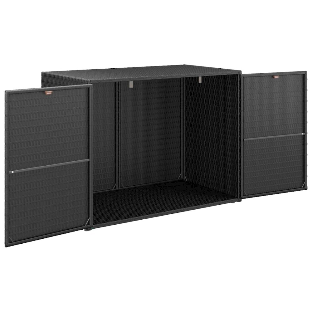 Garden Storage Cabinet Black. Picture 3
