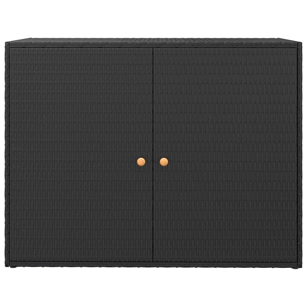 Garden Storage Cabinet Black. Picture 4