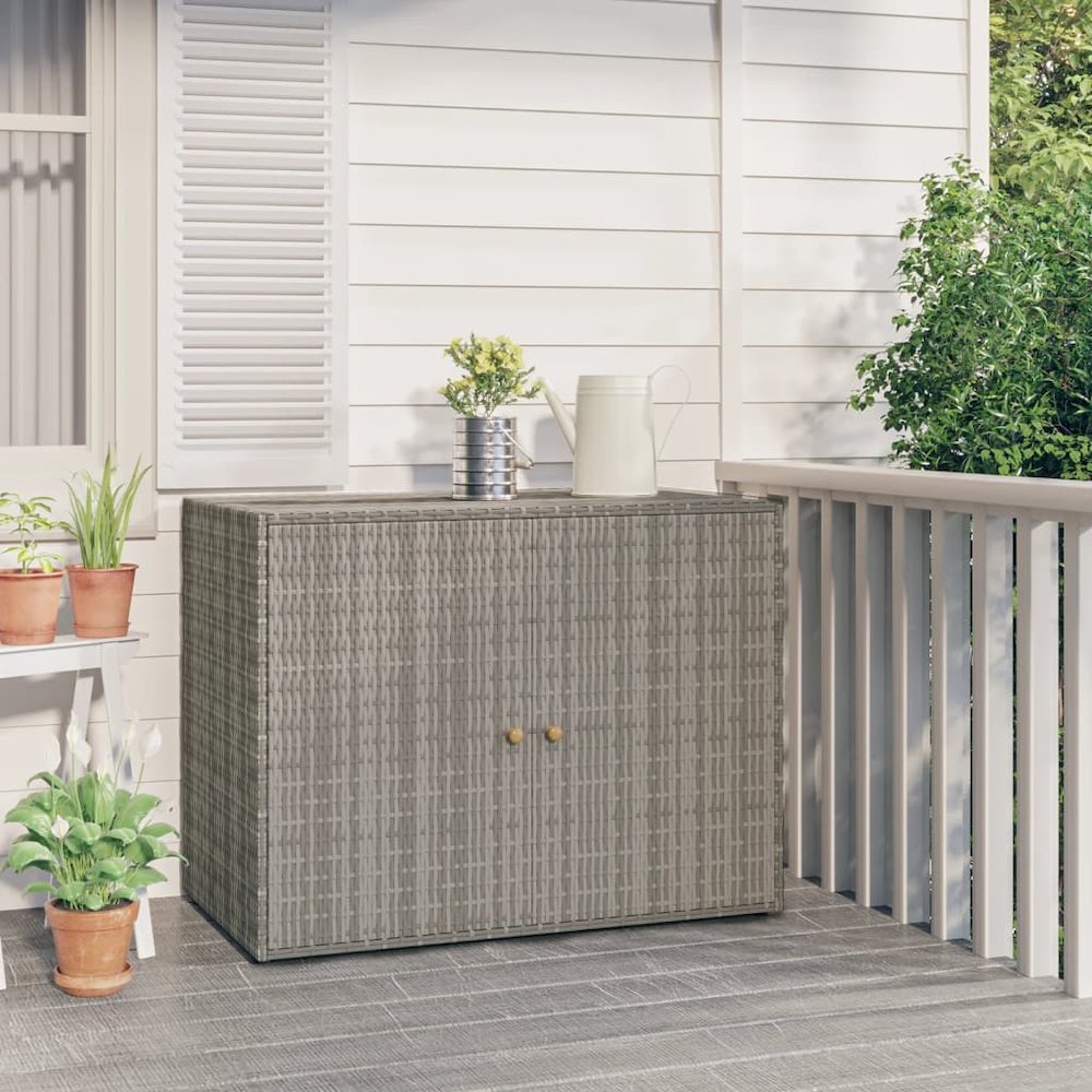 Garden Storage Cabinet Grey. Picture 1