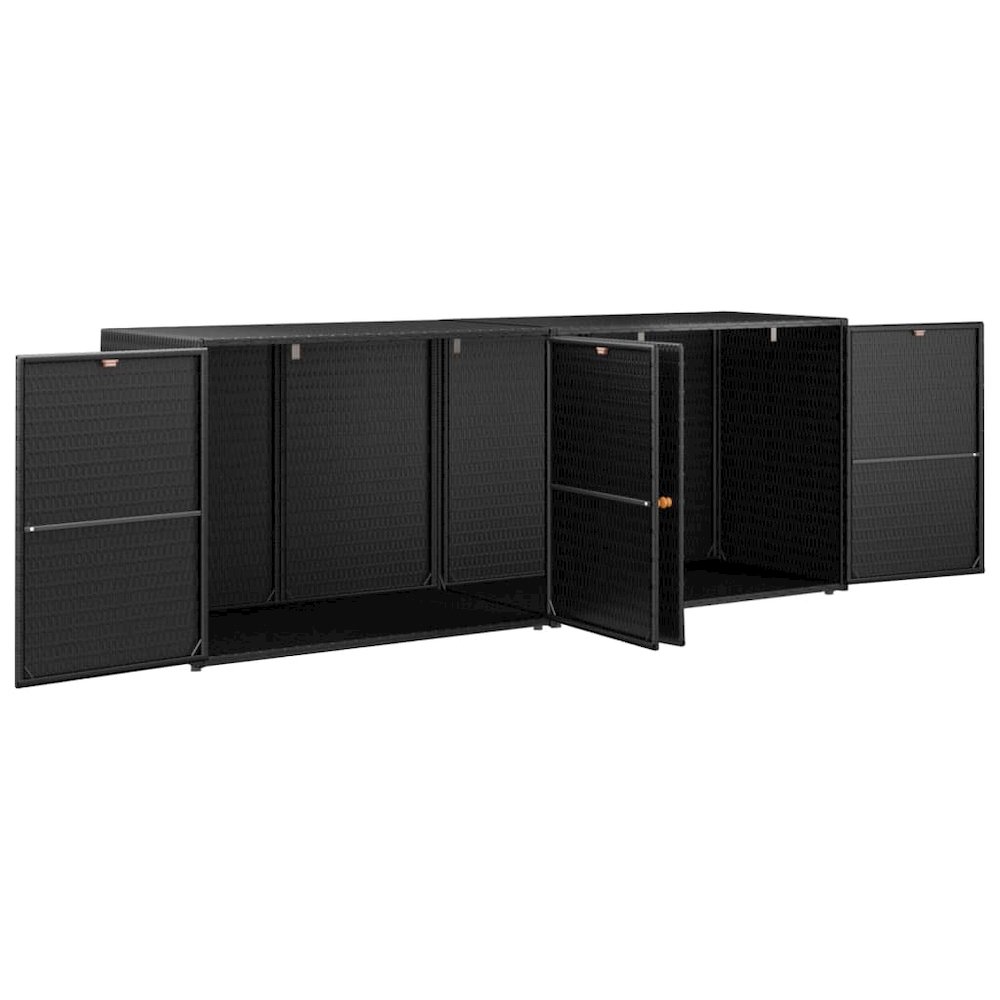Garden Storage Cabinet Black. Picture 3