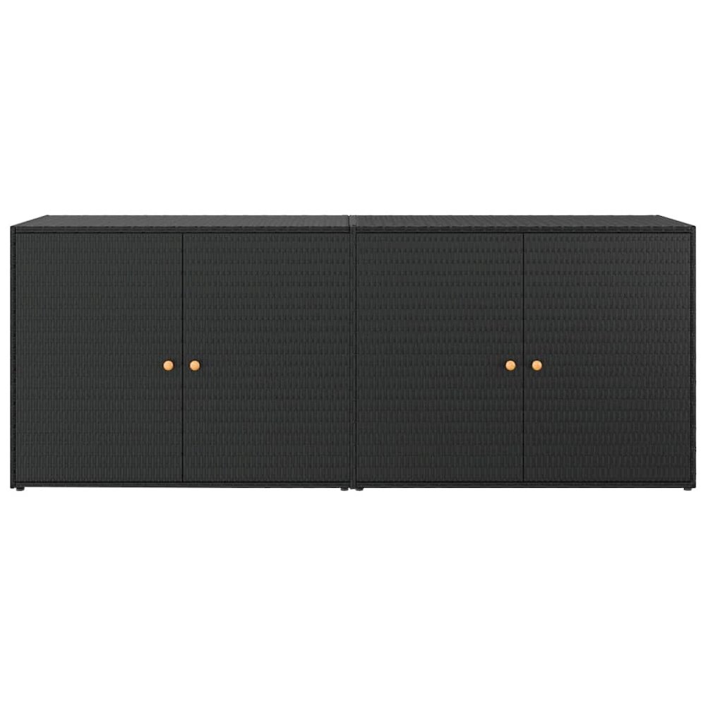 Garden Storage Cabinet Black. Picture 4