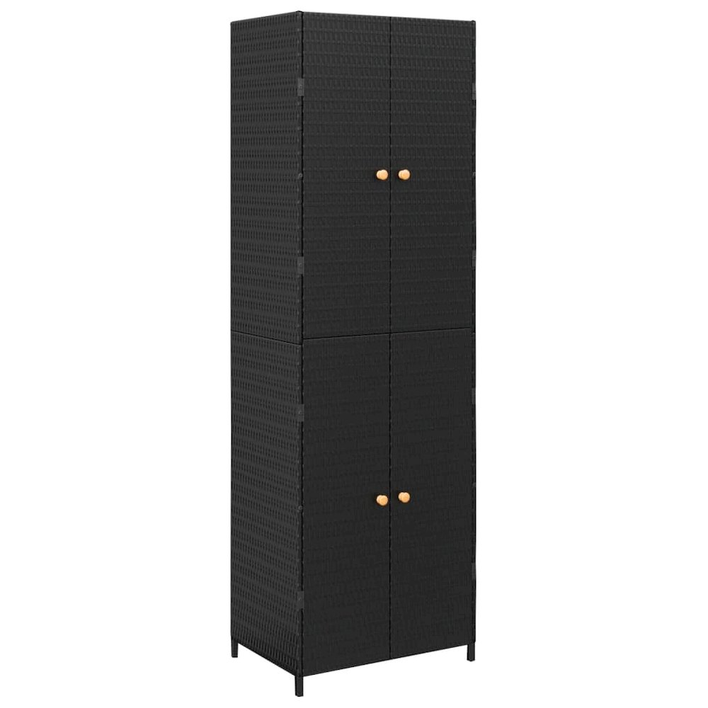 Garden Storage Cabinet Black. Picture 2