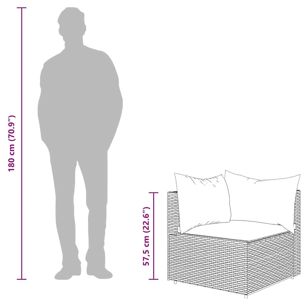 Patio Lounge Set Grey. Picture 11