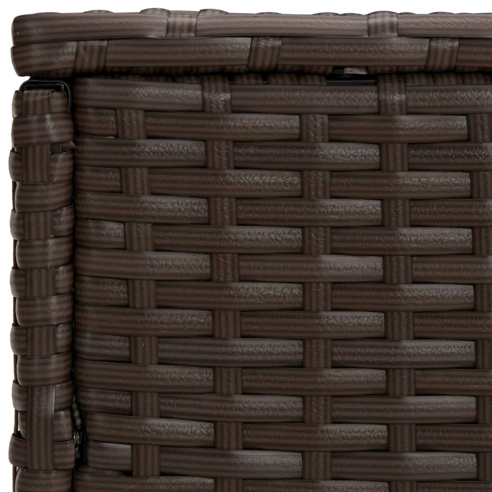 Side Tables 3 pcs Brown Poly Rattan. Picture 6