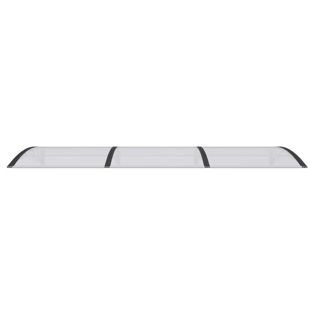 Door Canopy Black PC Large Durable Door Canopy Rectangular. Picture 5