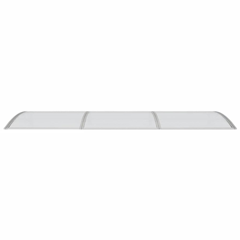 Door Canopy Grey Polycarbonate, ABS, Aluminum 118.1 x 39.4 in. Picture 5