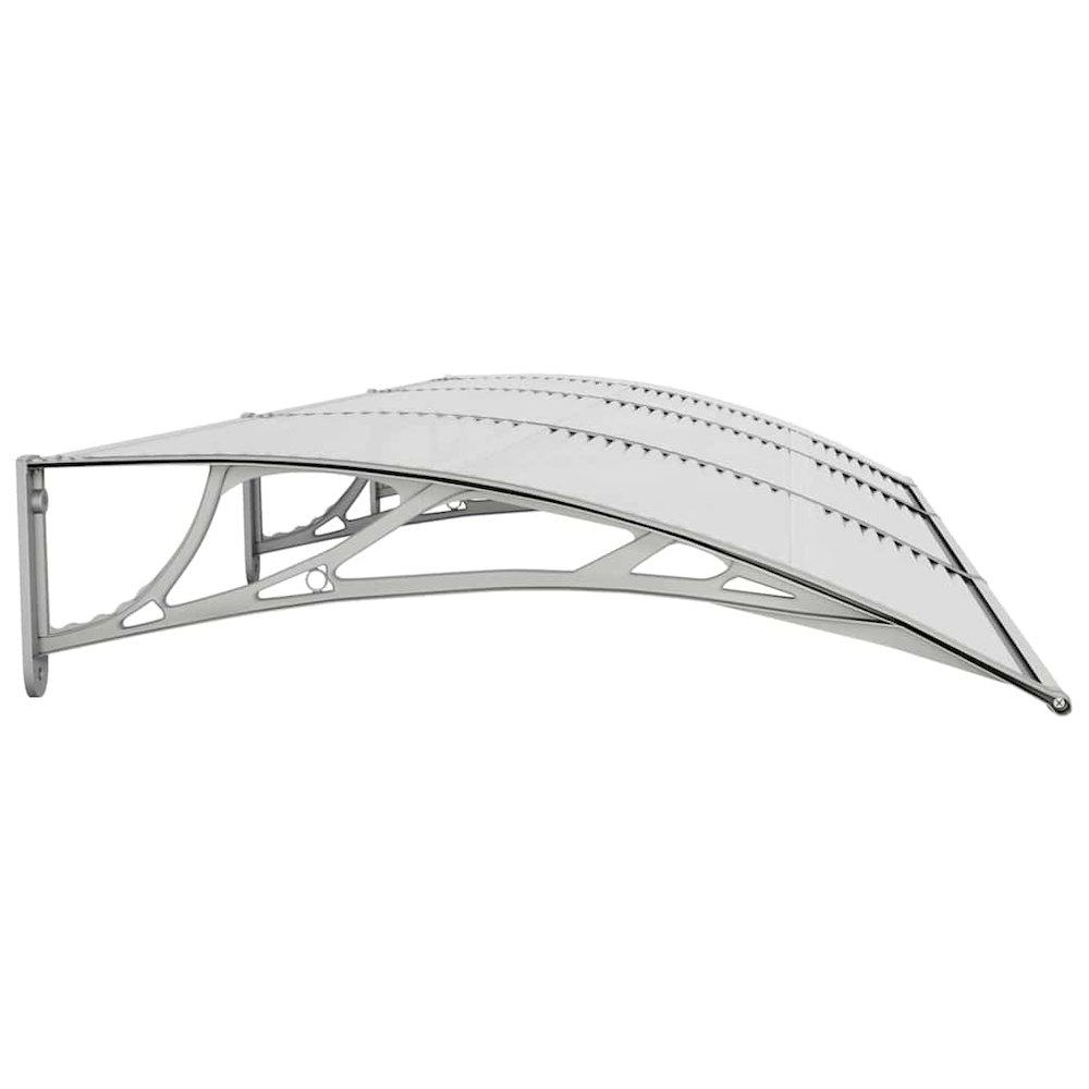 Door Canopy Grey Polycarbonate, ABS, Aluminum 118.1 x 39.4 in. Picture 6