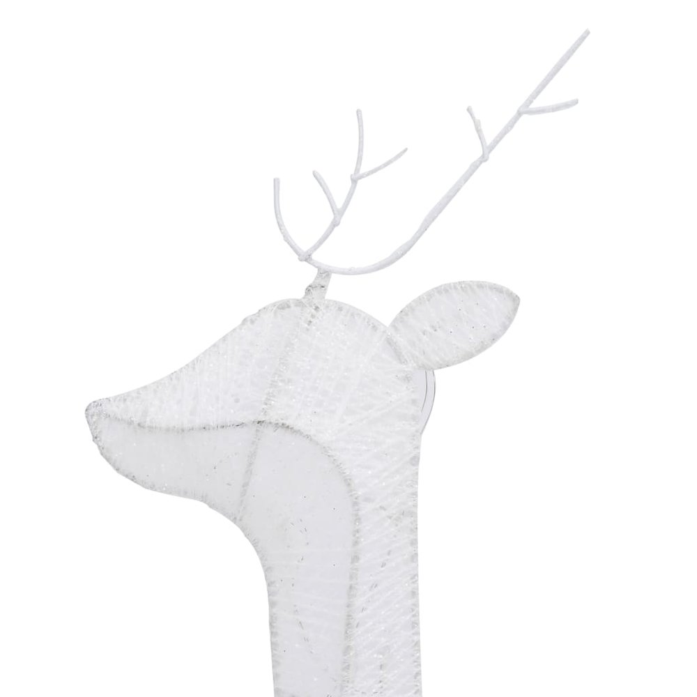 Christmas Reindeer Set of 6 White Fabric. Picture 8