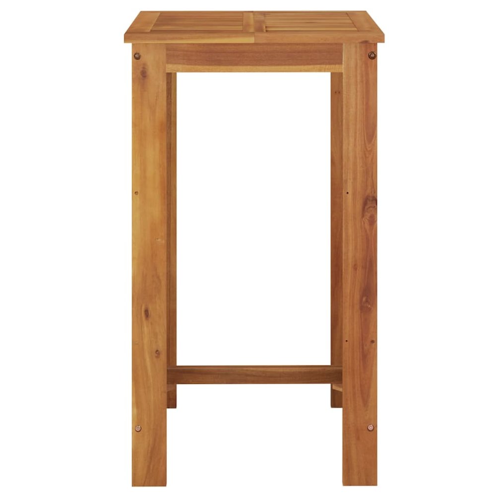Garden Bar Table Natural Wood Solid acacia wood Medium Durable. Picture 3