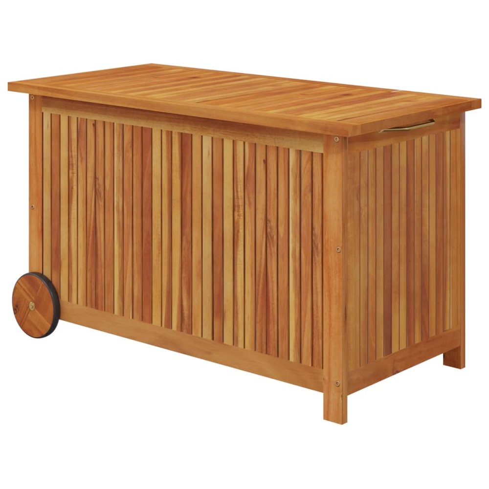 Garden Storage Box Natural wood Solid Acacia wood Medium Storage. Picture 2