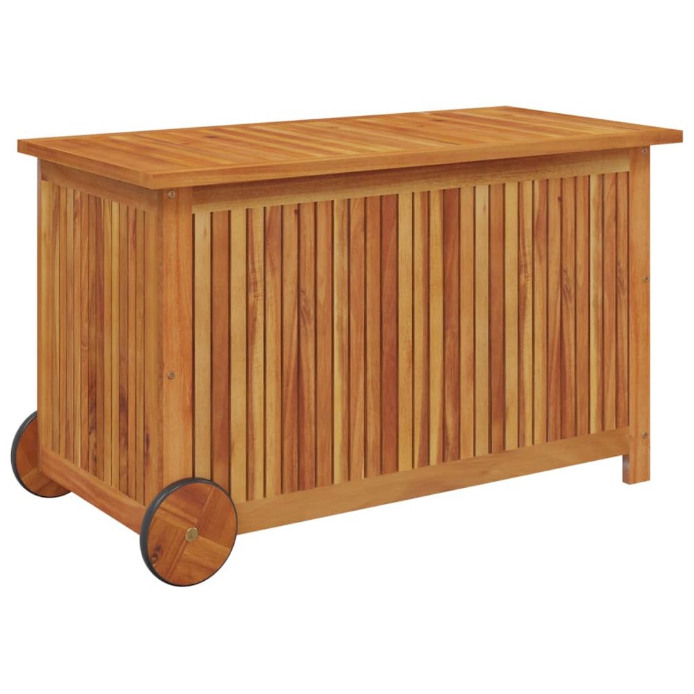 Garden Storage Box Natural wood Solid Acacia wood Medium Storage. Picture 3
