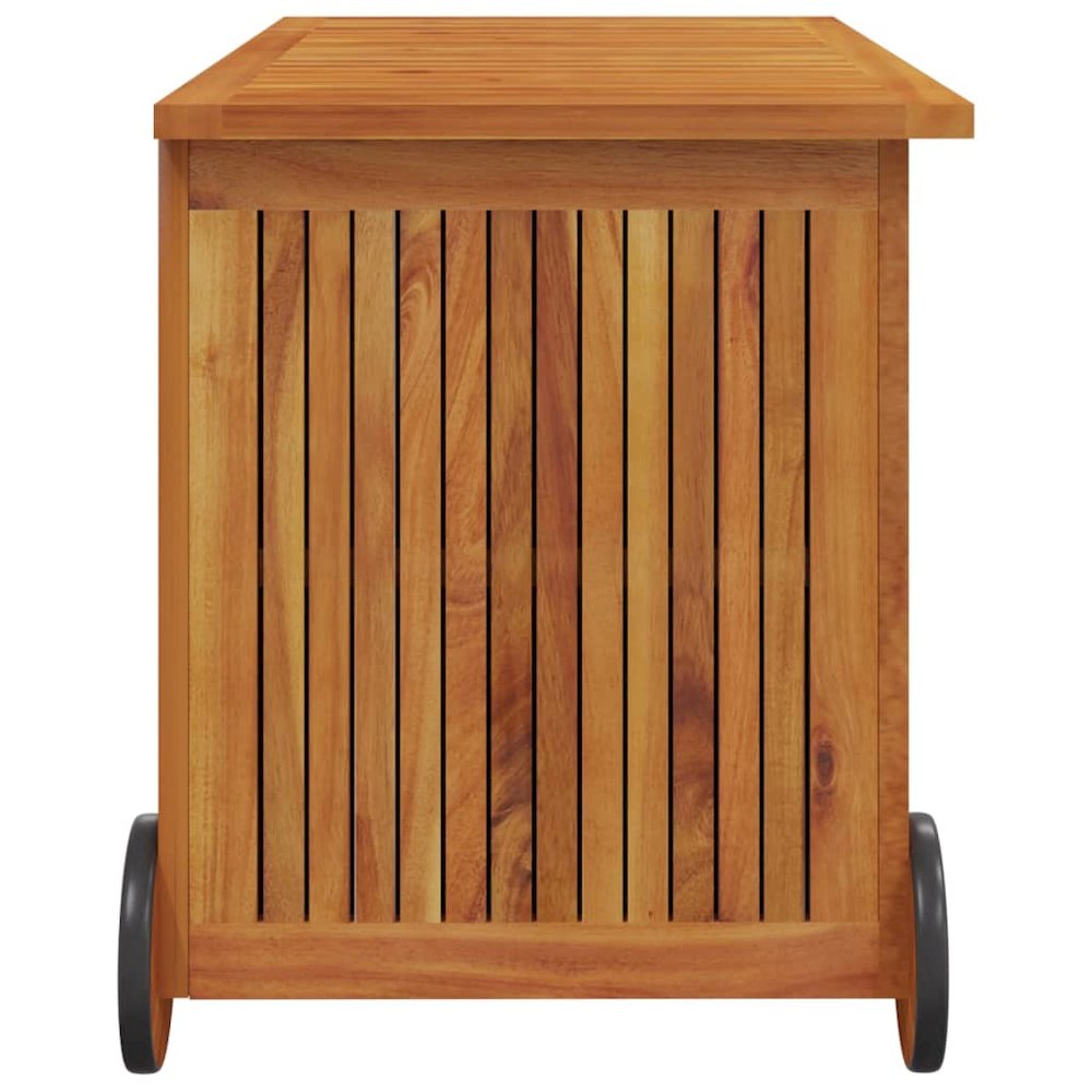 Garden Storage Box Natural wood Solid Acacia wood Medium Storage. Picture 5