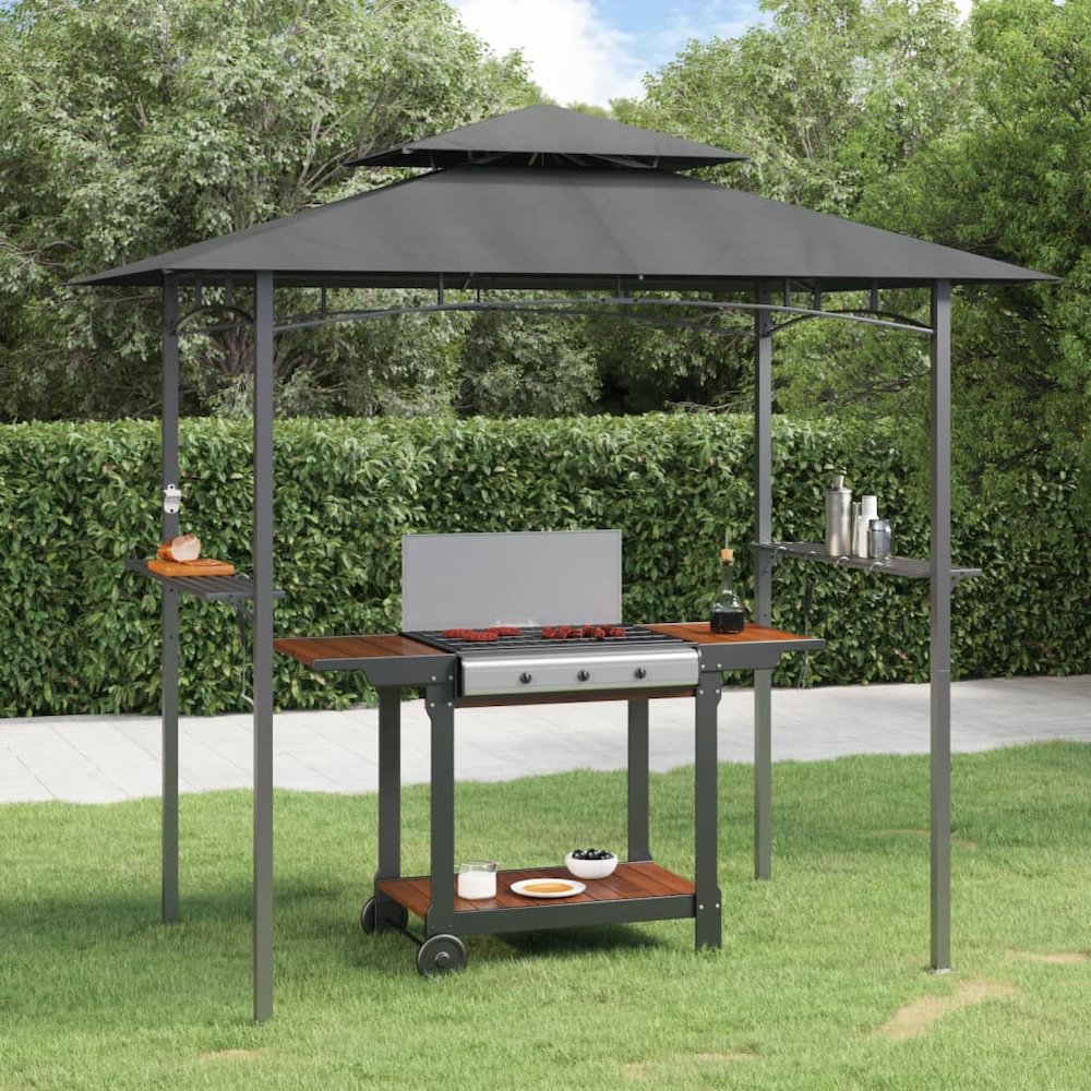 BBQ Gazebo Anthracite Steel Medium Hooks BBQ Gazebo. Picture 1