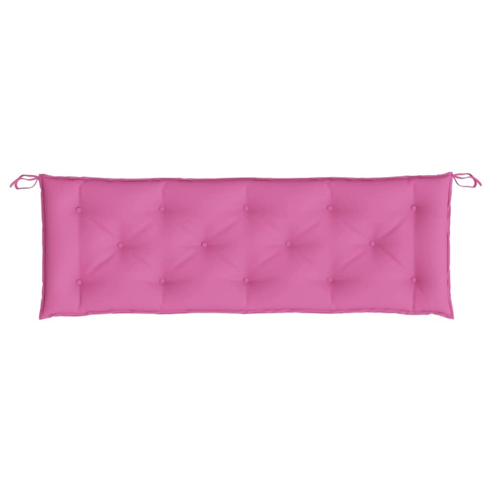 Garden Bench Cushion Set of 2 Pink. Picture 6