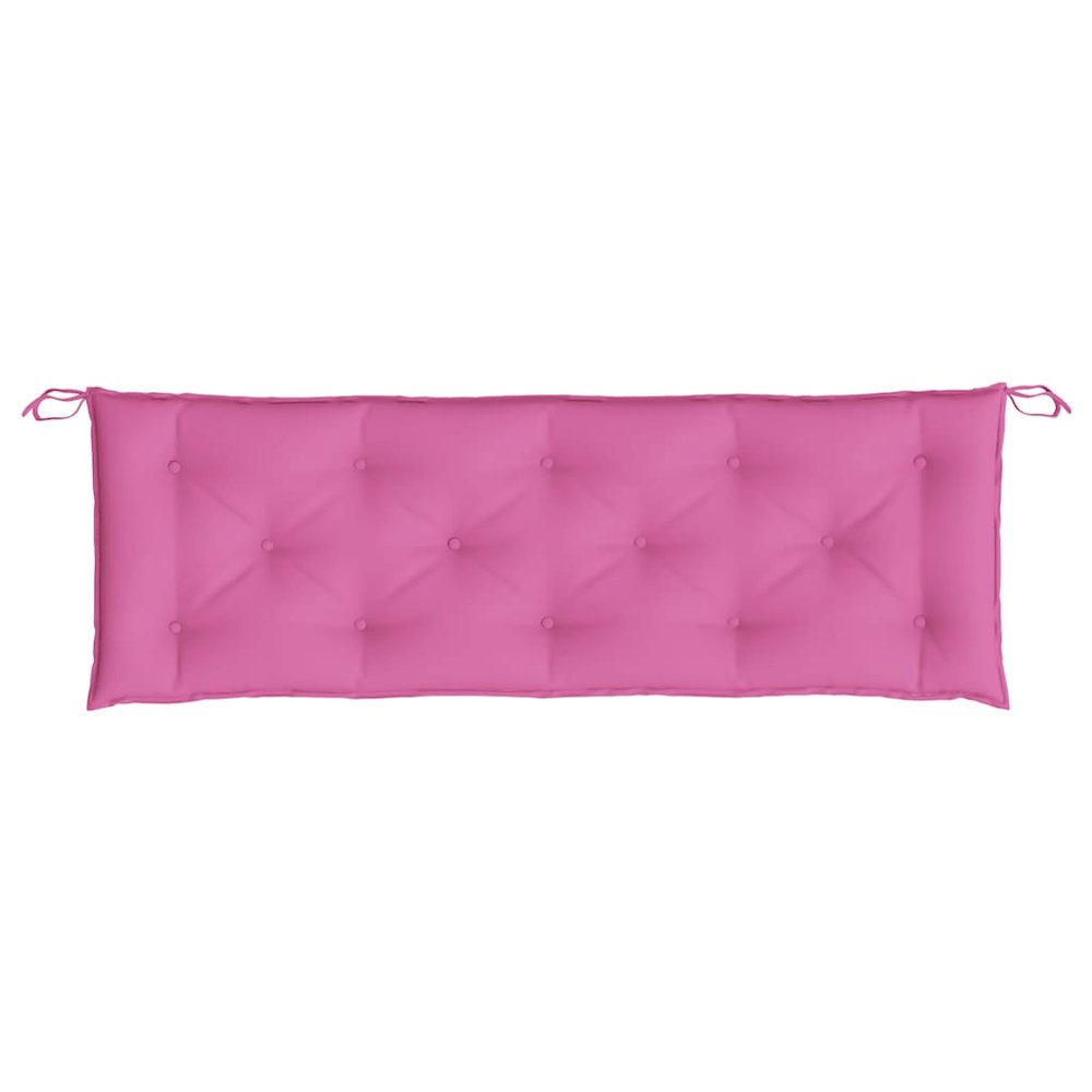 Garden Bench Cushion Set of 2 Pink. Picture 7