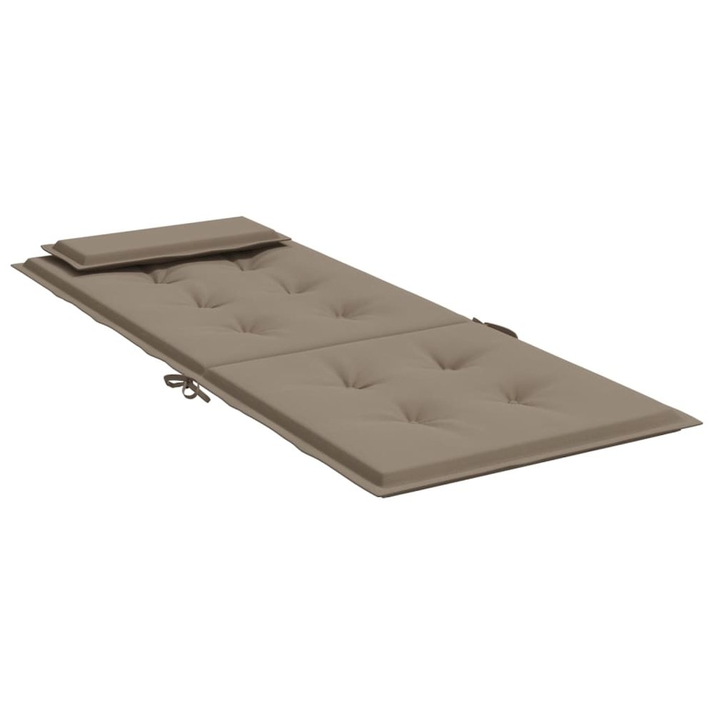 Highback Chair Cushion Set of 4 Taupe. Picture 6