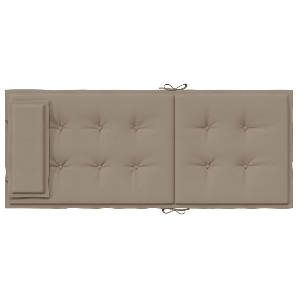 Highback Chair Cushion Set of 4 Taupe. Picture 7
