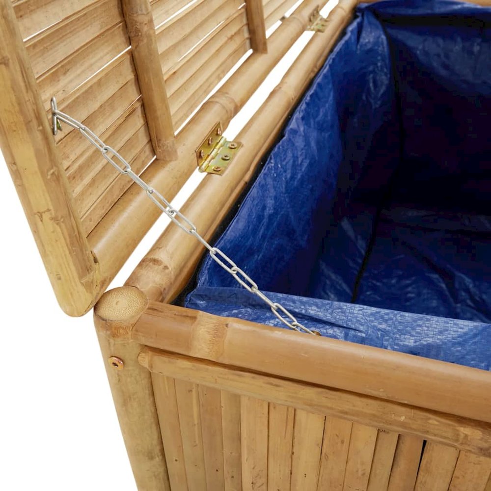 Garden Storage Box Natural Bamboo Bamboo, Polyethylene. Picture 6