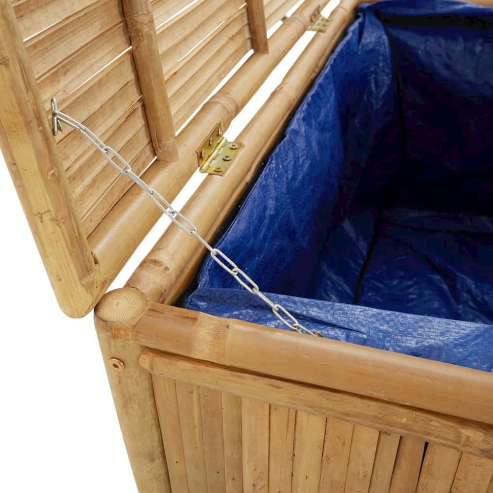 Garden Storage Box Natural Bamboo Bamboo, Polyethylene. Picture 6